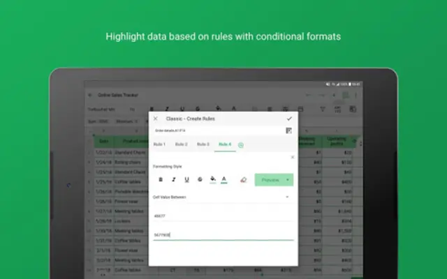 Zoho Sheet - Spreadsheet App android App screenshot 0