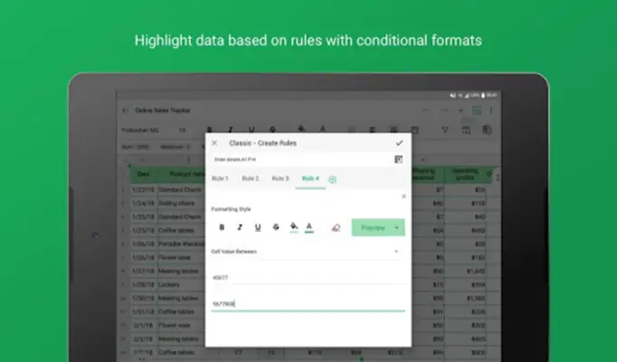 Zoho Sheet - Spreadsheet App android App screenshot 5