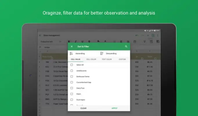 Zoho Sheet - Spreadsheet App android App screenshot 6